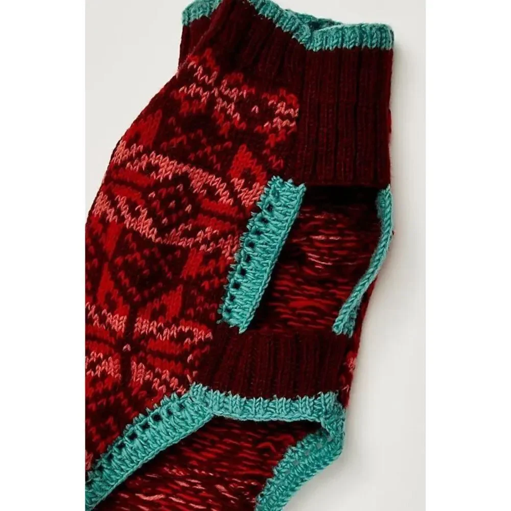 New Free People x French Knot Snowflake Dog Sweater Size S
